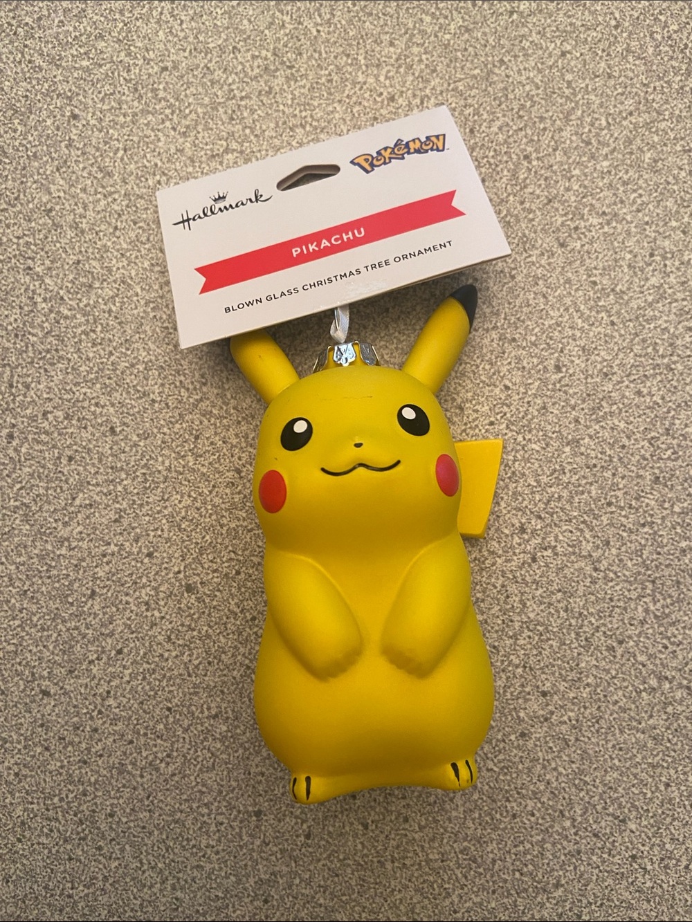 Hallmark Pikachu Yellow Pokémon Glass Ornament